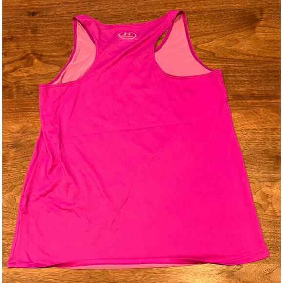 Under Armour HeatGear Tank Top Pink Loose Fit Size XXL Flaw on Front - Picture 2 of 6